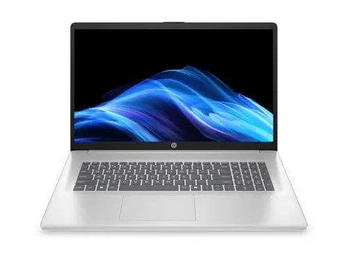 HP 17 inch AI touchscreen business laptop in black