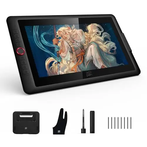 XPPen Artist15.6 Pro V2 large drawing tablet with 16K pressure sensitivity