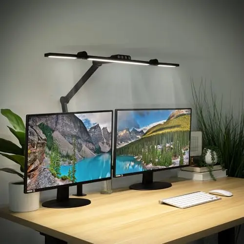 Mount-It! desk lamp with clamp base and adjustable arms