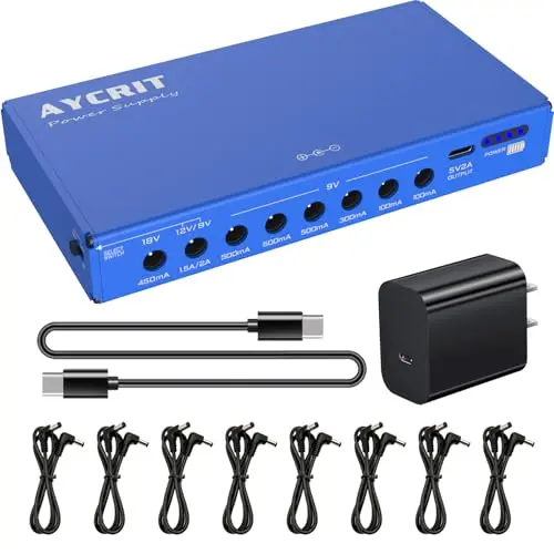 AYCRIT MUSTAN-01 rechargeable pedal power supply