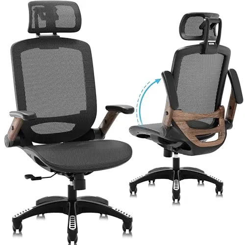 GABRYLLY ergonomic office chair with headrest for large men