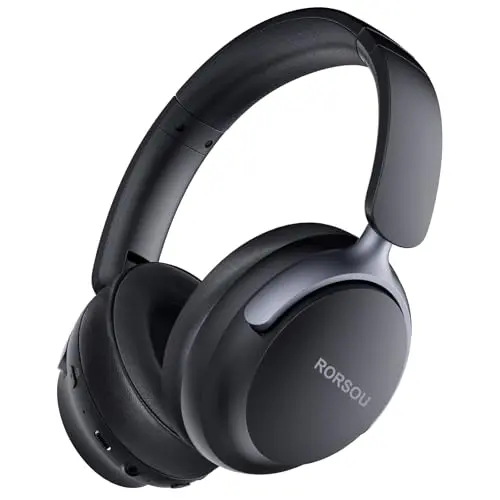 RORSOU B8 Bluetooth over ear headphones in space black