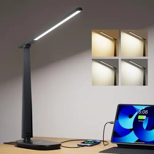 Honeywell compact desk lamp with USB ports