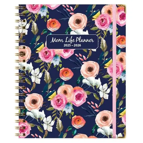 Global Printed Products Mom Life Planner in Navy Floral design