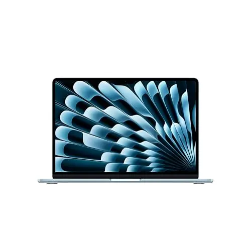 Apple MacBook Air 13-inch laptop in Sky Blue showing sleek design
