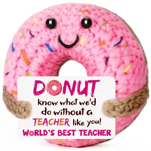 BuiltFit handmade crochet donut teacher appreciation gift