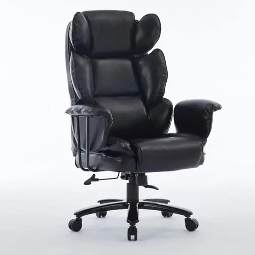 Vigosit big and tall office chair with wide seat and lumbar support