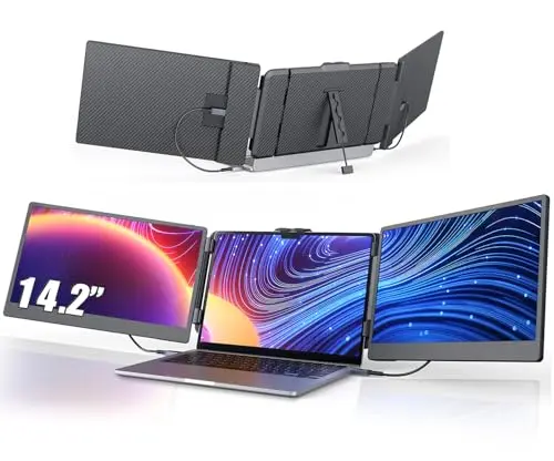 LEUDAICH triple laptop screen extender compatible with Apple devices