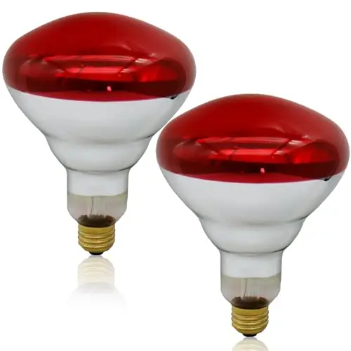 Flyraptil red infrared heat lamp bulbs for multiple pet applications
