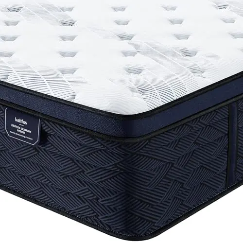 KELTFOS 14-inch Twin XL hybrid mattress with 7-zone support system