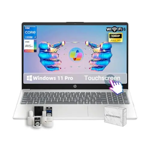 HP business laptop with Core i7 processor and FHD touchscreen