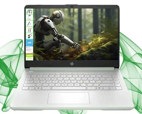 HP 14 inch laptop with Microsoft Office for photo editing