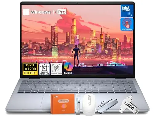 Dell Inspiron 16 laptop with 16-inch FHD+ touchscreen display