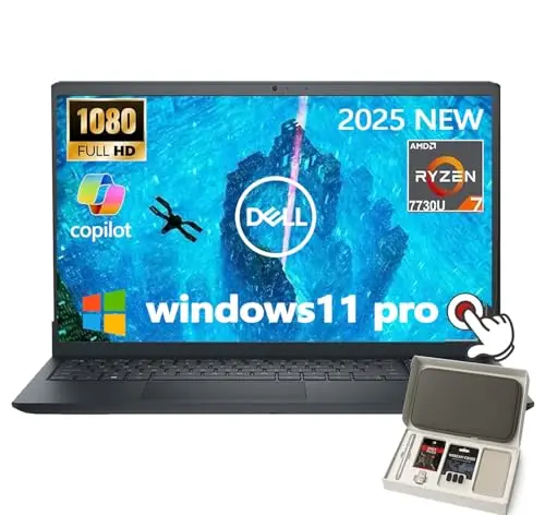 Dell Inspiron 15 touchscreen laptop with AMD Ryzen 7 processor